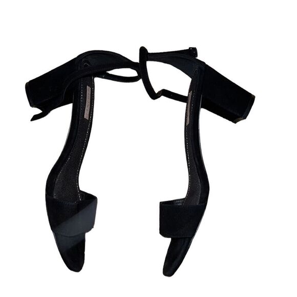 Glint Suede Black Sandals Size 7.5 M - Picture 3 of 5